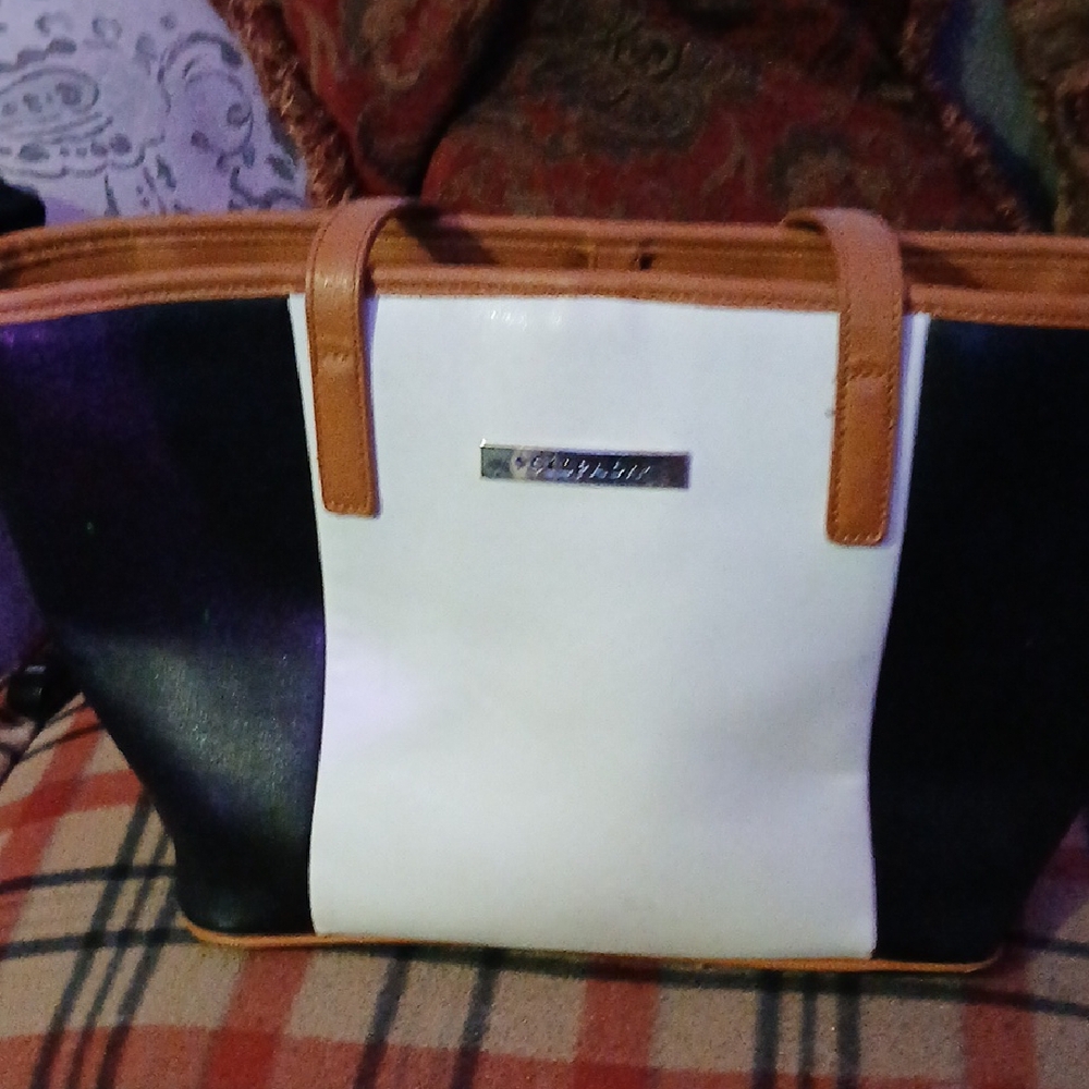 Chic Black and White Tote Bag